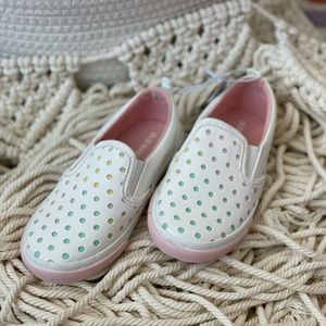 Old Navy Rainbow Slip-on Shoes, Toddler Size 8